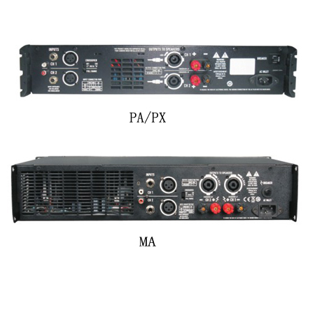 PA PX MA amplifier series